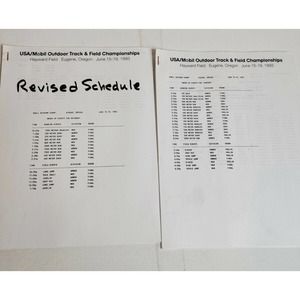 1993 Track‎ And Field Championships Program 90s Hayward Field Eugene Oregon